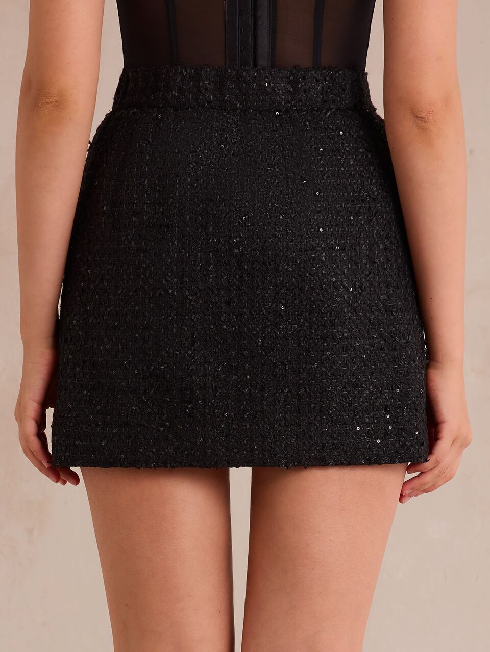 Enchnt Women's Solid Color Casual Versatile Daily Wear Mini Skirt