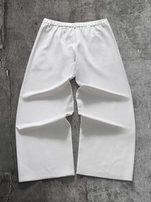 AXEPEAK 男士休閒百搭純色襯衫褲裝套裝 - 白色 - 查看 5