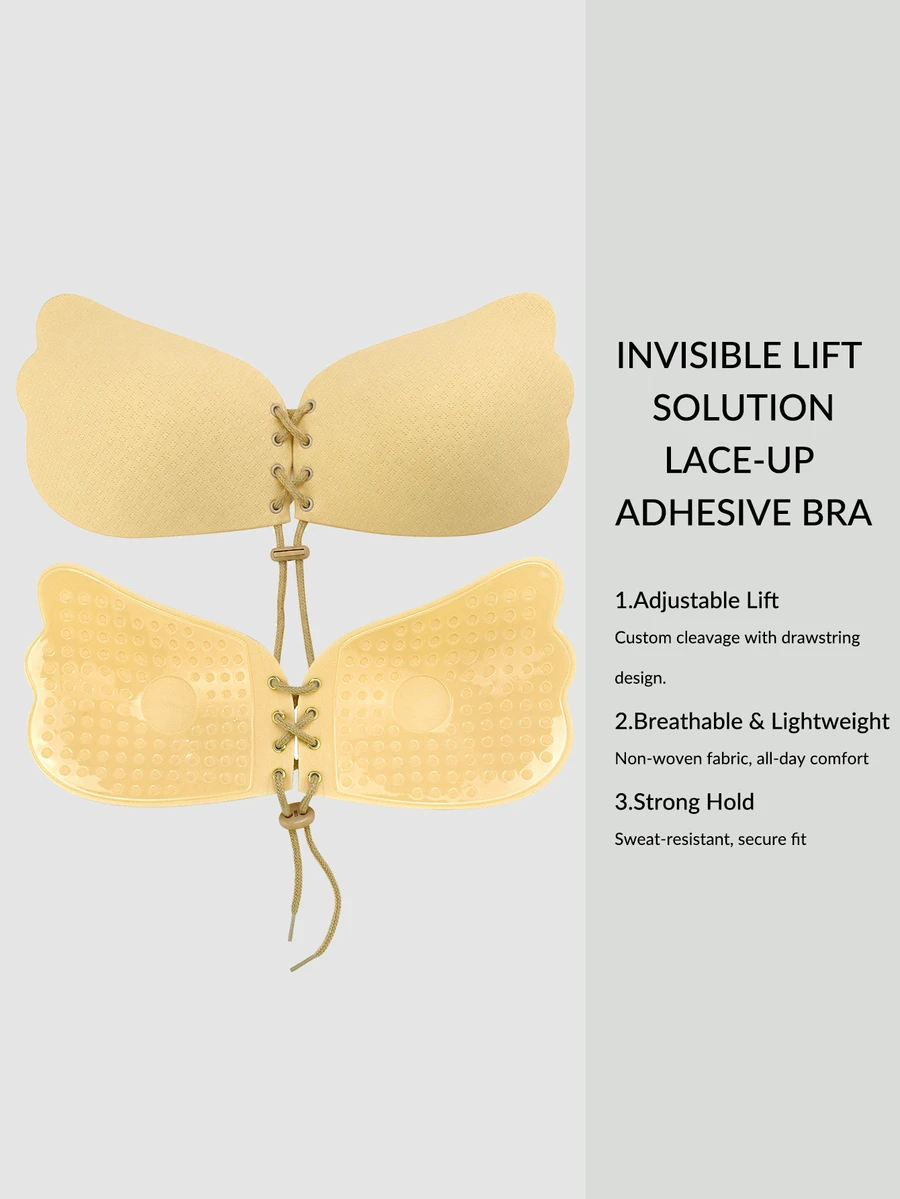 SHEIN 1pc Women's Adhesive Bra Accessory - Ginger - View 1