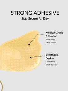 SHEIN 1pc Women's Adhesive Bra Accessory - Ginger - View 4