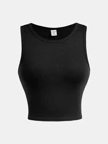 SHEIN Girlism Moletom com Zíper Preto para Adolescentes, Colete de Tricô Solto, Saia Plissada Xadrez Vermelha e Preta, Conjunto de 3 Peças Casual para Escola - Multicolorido - Visão 7