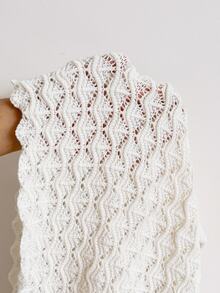 Soleia Women's Plus Size White Knit Skirt For Vacation - White - View 7