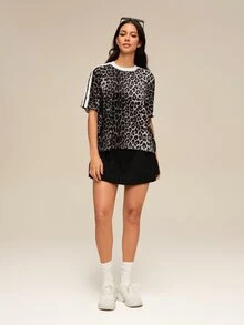 OutZeal Women Sports Tee Casual Daily Natural Soft Leopard Print Short Sleeve T-Shirt Summer - Multicolor - View 2