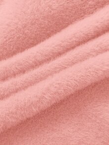 Franclia High Neck Thermal Lined Thickened Autumn/Winter New Slim Fit One-Piece Thermal Inner Layer Long Sleeve Sweater - Watermelon Pink - View 4