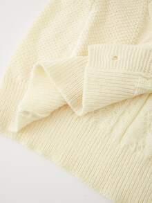 Rusticease Women's Plus Size Casual Versatile Solid Color Cardigan, Autumn/Winter - Apricot - View 7
