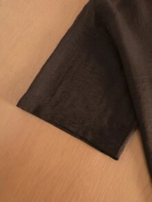 Manfinity Hypemode Men's Solid Color Short Sleeve Single-Breasted Casual Modest Shirt Vacation Dark Brown Summer - Coffee Brown - View 6