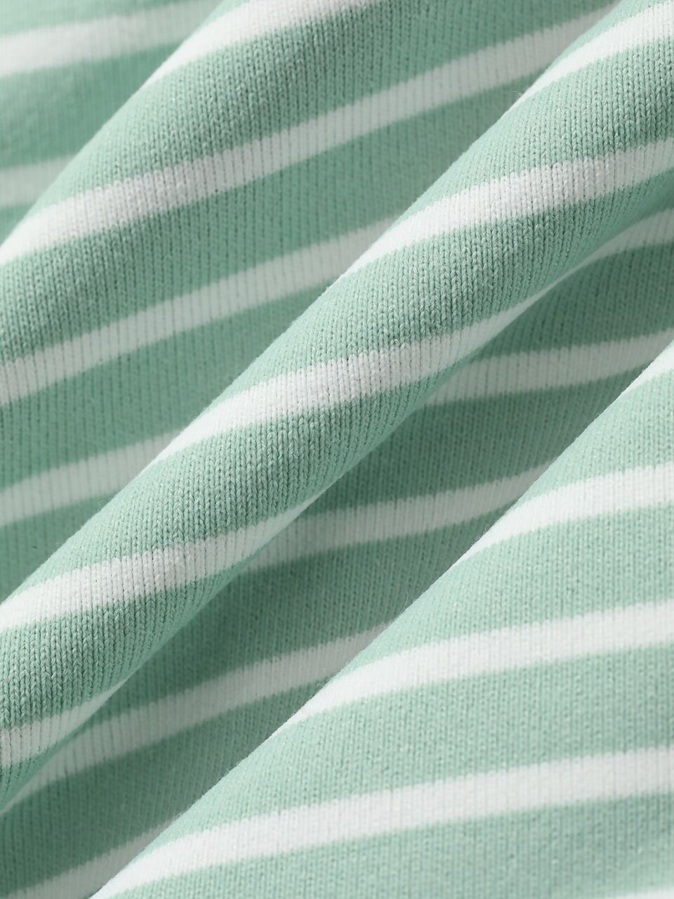 Summer Vacation Refreshing Green Pinstripe Loose Fit Women's Pajama Set