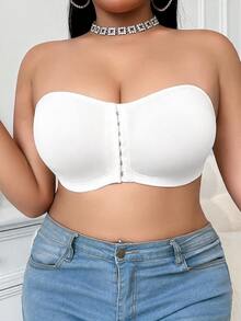 SHEIN 大尺碼女款無鋼圈平口內衣 2 件組 - 彩色 - 查看 4