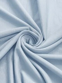 Freevana Rok Rajut Maxi A-Line Pas Badan Ukuran Besar untuk Musim Gugur/Dingin, Elegan, Romantis, Vintage, dan Pesta - Baby Blue - View 6
