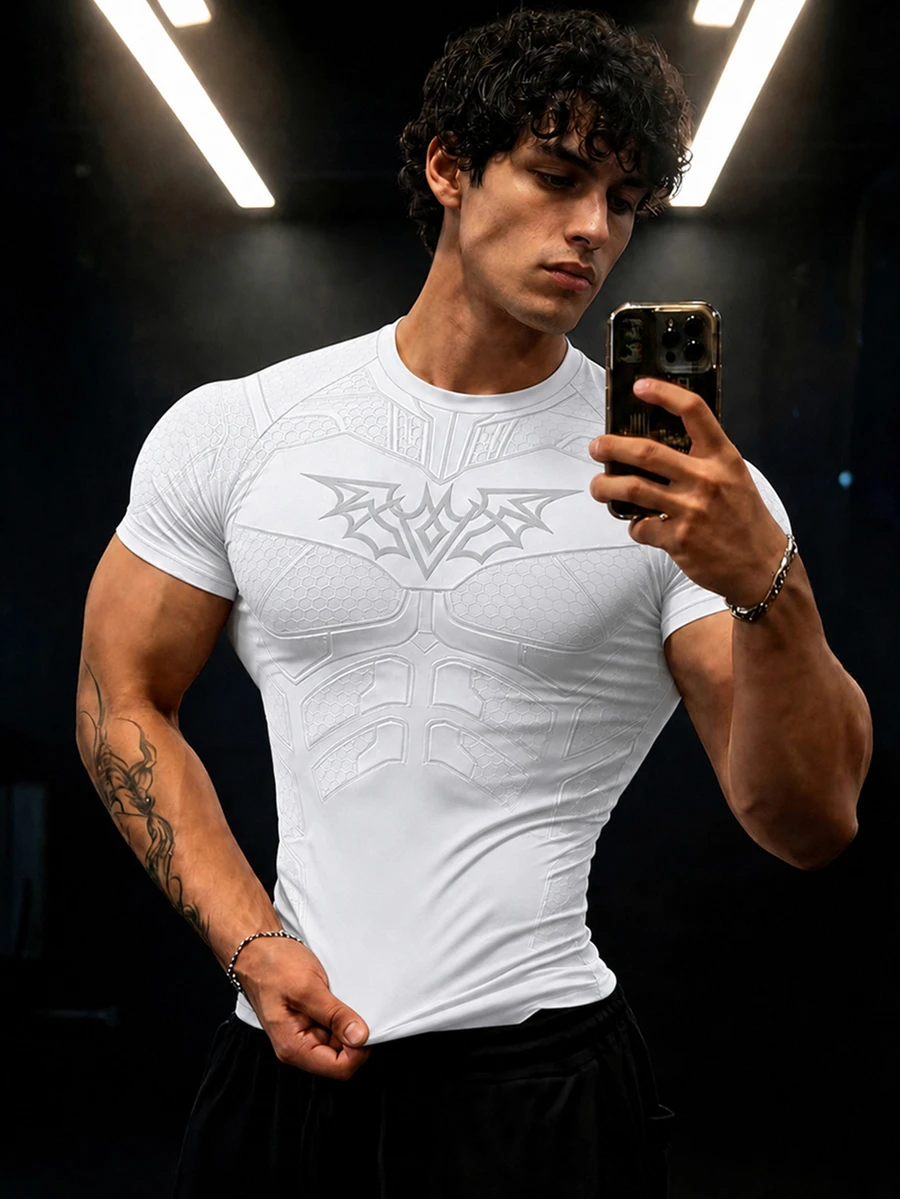GymBeat Men's Colorblock Casual Versatile Daily Travel Sports T-Shirt - Multicolor - View 1