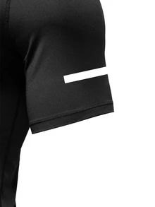 GymBeat Kaos Olahraga Kasual Serbaguna Pria dengan Desain Blok Warna untuk Perjalanan Sehari-hari, Gym - Hitam - View 3