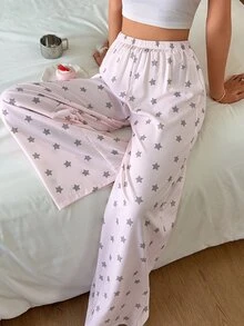 Napfluff Women's Star Print Pajama Pants - Baby Pink - View 3