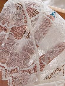 Myrelith Women's Lace Patchwork Thong - White - View 4