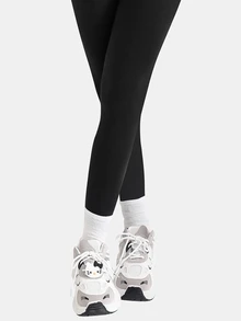SHEIN Teen Girl Fall Clothes Casual All-Match Versatile American Street Style Solid Color Long Sleeve Half Zip Jumpsuit, Autumn - Black - View 6