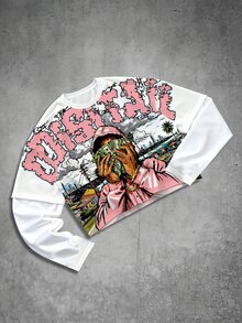 Manfinity EMRG 男士休閒日常必備 Ins 風格青年街頭寬鬆學院風 2 合 1 T-shirt - 彩色 - 查看 2