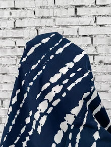 SHEIN VCAY Plus Size Tree Print Strap Vacation Dress - Navy Blue - View 6