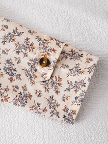 Elladie kids 女童秋冬淺杏色法式鄉村復古拼接咖啡棕抓絨內裡連帽長袖中長款風衣 - 棕色 - 查看 14