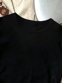 (4件組) 秋季女款休閒時尚極簡風黑色咖啡棕素色米色棕色灰色豹紋基本款收腰長袖T恤 - 彩色 - 查看 5