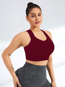 SHEIN Rhythm Era 大尺碼無縫運動內衣 2 件組 - 彩色 - 查看 4