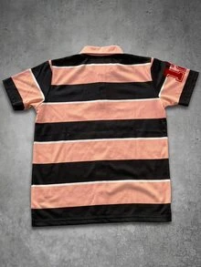 Manfinity EMRG 男士字母條紋短袖休閒 Polo 衫 - 彩色 - 查看 2