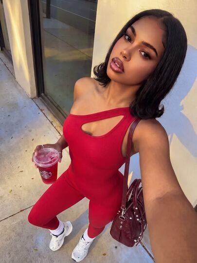 SHEIN Core Rhythm Seamless Knit Women's Athletic Jumpsuit