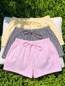 Comfortcana 女款夏季休閒短褲 3 件套 - 彩色 - 查看 5