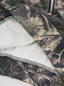 PAVTROS 男士叢林迷彩復古字體刺繡連帽衛衣，美式戶外狩獵迷彩風格，復古西海岸手寫街頭風，狩獵迷彩，西海岸復古，暗黑高街，次文化街頭風，日常通勤，戶外露營，短途旅行，健身運動，中性情侶穿搭，節日禮物 - 彩色 - 查看 7