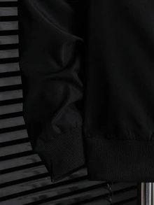 Vacaura 男童秋冬連帽運動服套裝，拼色拉鍊外套 + 條紋收口長褲，休閒寬鬆兩件式穿搭，日常穿著運動風青少年男孩服飾 - 彩色 - 查看 7