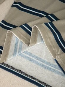 SHEIN 1件女童休閒簡約校園通勤日常春秋上衣，秋季上衣，度假穿搭，舒適 - 灰色 - 查看 5