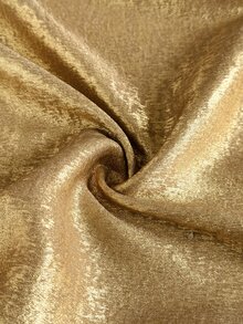 Maweii Plus Size Women's Metallic Texture Bell Sleeve Wide Leg Jumpsuit - Gold - View 7