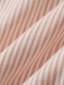 DAZY 休閒通勤條紋長袖襯衫 秋季 - 橘色 - 查看 9
