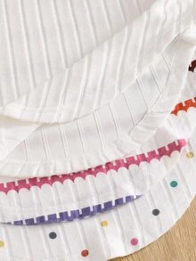SHEIN 青少年女孩秋季休閒長袖T恤與修身長褲套裝 - 彩色 - 查看 6