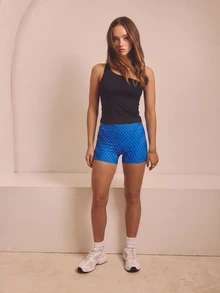 Aralina Leisurwear 女款高腰運動健身單車短褲 - 藍色 - 查看 5