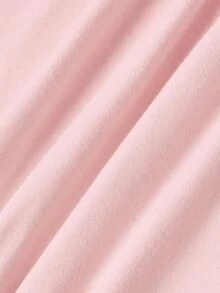 SHEIN MOD 女款 2 件組 酒紅與杏色圓領抓皺腰部喇叭袖不對稱下擺百搭長袖 T 恤內搭層 - 紅色 - 查看 8