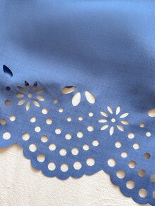 Vintaside Kids Tween Girls' New Fashion Pastoral Embroidered Hollow Long Sleeve Top And Pants Set, Suitable For Autumn/Winter - Blue - View 9