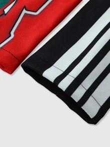 ROMWE MEN Street Life Men's Colorblock Striped Overcoat - Multicolor - View 7