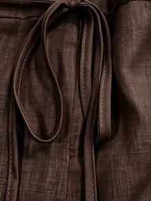 Franclia Women's Solid Color Sleeveless Romper - Brown - View 3