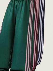 SHEIN 青少年女孩休閒寬鬆運動長褲，適合戶外與室內穿著，百搭時尚舒適 - 彩色 - 查看 6
