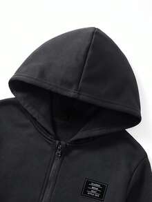 SHEIN 3件組，買一送一，兒童男孩女孩休閒連帽衛衣，長袖基本款 - 彩色 - 查看 6