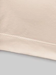 SHEIN Girlism Sujetador bandeau fruncido simple y cómodo con relleno para niña preadolescente - Albaricoque - Ver 4