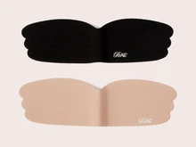 SHEIN Women's Adhesive Butterfly Wing Nipple Covers, Skin Tone + Black, 2 Pairs - Multicolor - View 10