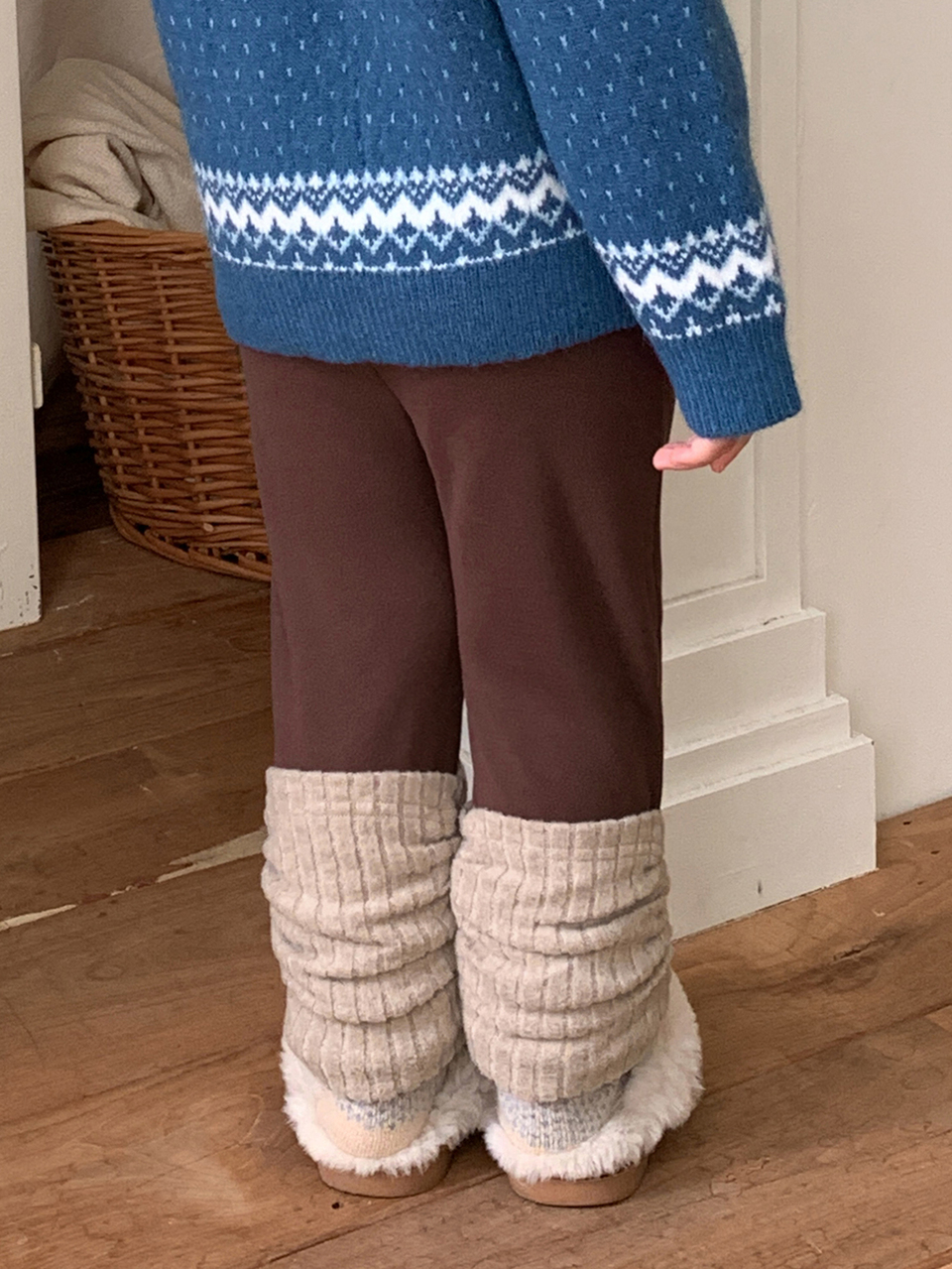 Baby Girl Color Block Patchwork Long Pants Casual Autumn/Winter