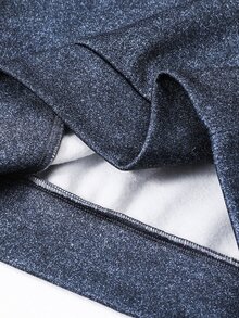 SHEIN 兒童青少年男孩休閒街頭風雪花布料字母圖案連帽衛衣，基礎上衣，適合秋冬、學校、家庭聚會、度假、派對，秋季穿搭，冬季穿搭 - 彩色 - 查看 5