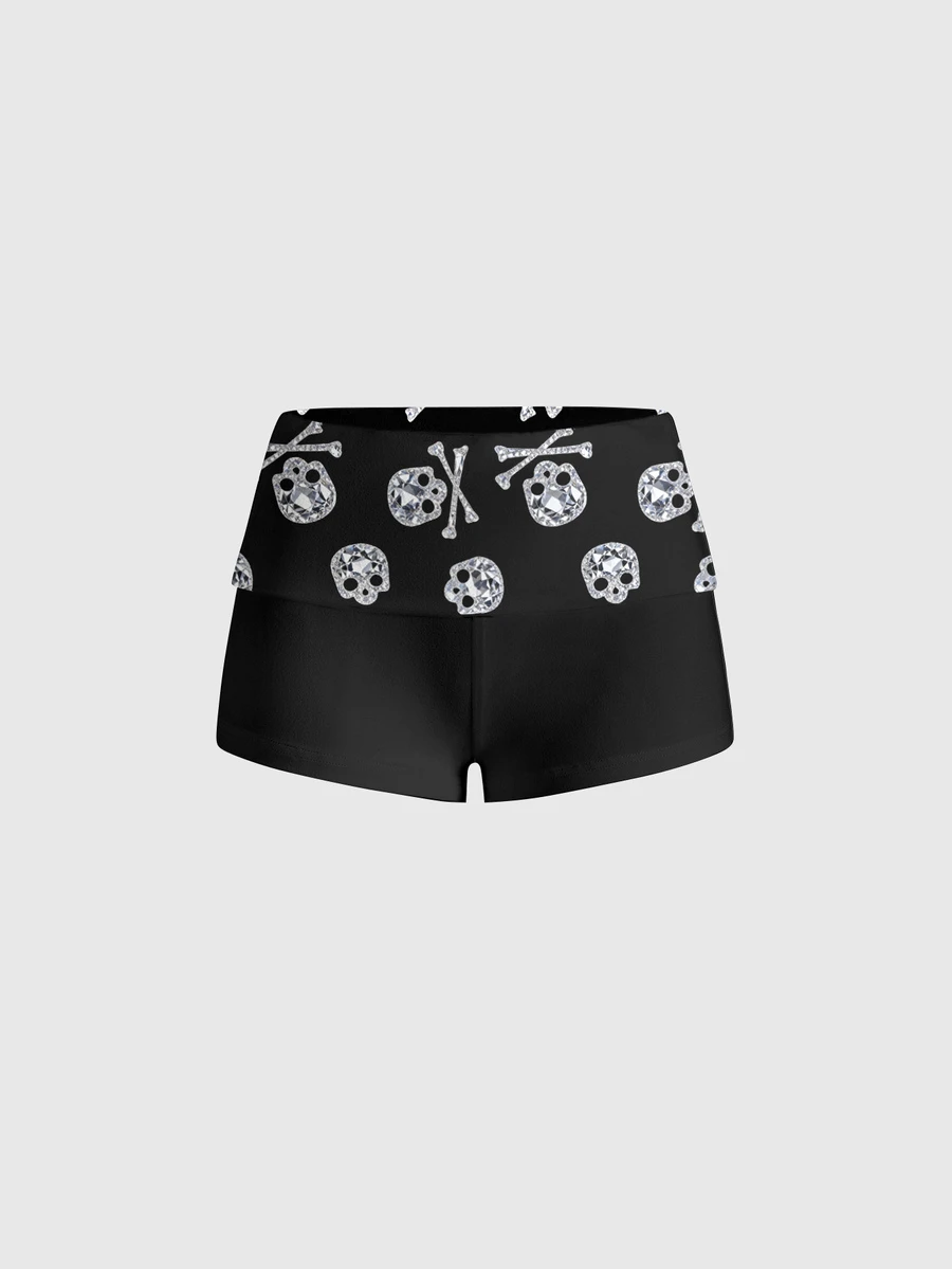 ROMWE Gothic Dark Horror Sexy Low-Cut Women's Shorts - Black - View 1