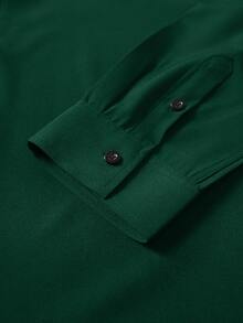 Manfinity Mode Men'S Casual Fashion Long Sleeve Shirt - Green - View 7