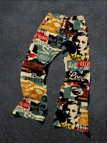 Manfinity ZONE917 Men's Casual Sweatpants With Character And Letter Print - Multicolor - View 1
