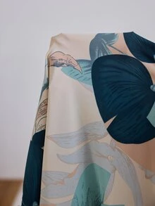Serenescape 蓮葉印花前扣短袖女款睡裙 - 彩色 - 查看 6