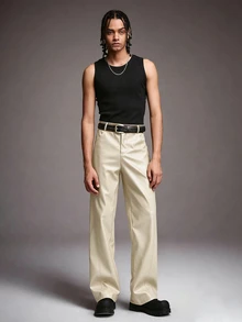 STYNVO Pantalones para hombre - Albaricoque - Ver 3