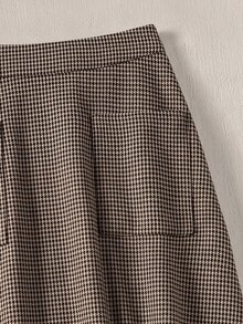 Rusticease Vintage Fashion Pocket Midi Skirt For Middle-Aged And Elderly Women - Brown - View 4