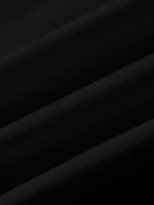 SHEIN EZwear 復古豹紋圖案連帽長袖寬鬆女款衛衣，秋季衛衣，適合日常通勤、聚會、秋冬/夏季、聖誕節、新年、感恩節、派對、婚禮、海灘、畢業典禮、優雅、外出、約會、通勤、情人節、優雅、度假、Y2K、畢業典禮等場合 - 黑色 - 查看 7